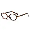 Armação de Óculos Estilo Zhang Yuanying Versão Coreana Retrô Versátil Simples Feminina Armação de Óculos Nerd Oval Moda Óculos Sem Grau