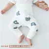 LiquidaciónPantalones para bebé con botones a presión, pantalones de tiro alto para bebés, pantalones protectores para la barriga, pantalones para recién nacidos con entrepierna de botón a presión oculta, pantalones de primavera y otoño