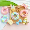 Flotador de anillo lazo accesorios de resina DIY funda para teléfono móvil parche para refrigerador accesorios para el cabello bisutería pequeña materiales hechos a mano venta al por mayor