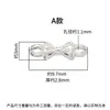 Prata pura s925 contas espaçadoras de coração com laço e estrela de orelha dupla acessórios de elo dupla face Pulseira DIY Colar Acessórios de prata