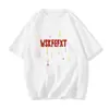 Camiseta Estampada com Estrelas Coloridas de Manga Curta, Estilo Americano Moderno, para o Verão, Design Masculino com Caimento Solto Versátil, Top Casual para Casais