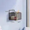 Estante de almacenamiento montado en la pared sin perforaciones, artefacto de almacenamiento para dormitorio, dormitorio de estudiante universitario, mesita de noche, cesta estante colgante de pared para encima de la cama