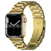 Adecuado para Correa de Acero Inoxidable para Apple Watch Tres Eslabones Apple Huawei Gt Samsung iWatch S8 Correa de Metal