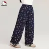 Calça Casual de Outono para Meninas 2026 Nova Solta Confortável Versátil para o Dia a Dia Desenho Estampado Integral Calça Solta de Banana