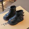 Botas estilo Martin para niñas de 6 a 12 años, botas de cuero para niños para otoño e invierno, botines estilo británico para niños mayores, botas de equitación antideslizantes para niños