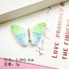 Accesorios de resina de mariposa degradada al por mayor, pegamento de gota de cristal DIY, pegamento de crema, funda de teléfono, decoración de llavero