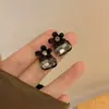 Pendientes de Moda Distintivos de Flor Estilo Hong Kong 2024 Pasador de Plata 925 Pendientes para Mujer Pendientes de Lujo Ligero con Sentido de Diseño de Nicho