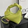 Bolso Nuevo para Mujer Primavera y Verano Color Sólido Terciopelo Simple Casual Diseño de Nicho Para Viajes al Trabajo Versátil Estilo Occidental Bolso Almohada