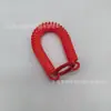 Llavero de Resorte de Plástico Color Caramelo Cuerda Elástica Telescópica Bolsa de Estudiante Muñeca Creativa Caja Sorpresa Colgante de Cuerda de Resorte