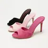 Sandalias de Tacón Alto Abiertas en la Punta de Verano, Ante, Modernas y Elegantes, Tacones Altos Finos, Versátiles para el Trabajo, Sandalias de Tacón Alto de Lujo Ligero para Mujer