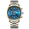 Reloj para Hombre de Correa de Marca Binbang Nuevo Reloj de Cuarzo Multifuncional Popular para Transmisión en Vivo Comercio Exterior Dropshipping