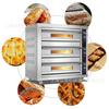 Horno de gas grande para hornear pasteles de luna, pan, pizza, multicapa, inteligente, comercial, de tres capas y seis placas.