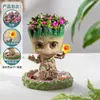 Suculentas, Cactos, Plantas Pequenas em Vasos, Cacto Groot, Decorações de Mesa no Escritório, Plantas Verdes Fáceis de Cultivar para Pessoas Preguiçosas