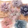 Elegantes y Hermosos Accesorios de Flor de Malla Degradada Estilo Hada DIY Accesorios para el Cabello Ropa Pinzas para el Cabello Accesorios para Corsage Materiales y Piezas