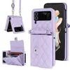 Adecuado para Samsung Z Flip 20% de descuento Funda Plegable para Teléfono, Cubierta Trasera Z Flip 7, Ranura para Tarjetas Estilo Acordeón, Funda Protectora de Cuero para Bolso Cruzado