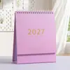 Calendario 2027: Adorno de Escritorio Minimalista, Estilo Morandi, Fresco y Creativo, Planificador de Oficina y Rastreador de Tareas Diarias
