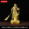 Latão Guan Gong, Cobre Guan Gong, Guan Gong com Faca, Guan Di Guan Er Ye Estátua de Adoração Doméstica Ornamento Atacado