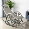 Cadeira de balanço, cadeira de vime, poltrona reclinável para cochilo de adulto, cadeira preguiçosa para varanda da sala, cadeira de lazer, cadeira de balanço de lazer para idosos, cadeira de balanço de vime