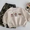 Sudadera de Otoño Maibao para Niños 2026 Nueva Cuello Redondo Estilo Coreano Corte Holgado Manga Larga Deportiva para Niños Ropa Elegante