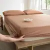 Funda de edredón, sábana bajera, colcha de grado A para maternidad e infantil 100S Lyocell Tencel, sábana bajera ajustada de color sólido de lujo de verano Lenzing Tencel
