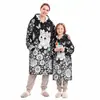 Amazon Transfronterizo DIY Graffiti Bata de Baño Hecho a Mano Coloreable Padre-Hijo Cálido Lana de Cordero Ropa para el Hogar Venta al por Mayor