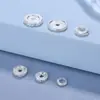 Plata Pura 999 Accesorios para Manualidades Plata Lisa Hecha a Mano Espaciador de Plata 5-8mm Junta Espaciadora de Plata Cuenta Espaciadora Onda de Agua Protección Pulsera Venta al por Mayor