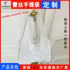 Bolsa de Mão de Renda Simples Coreana Bolsa Tote de Ombro Personalizada Grande Capacidade Portátil Bolsa de Armazenamento para Compras com Logotipo Impresso