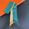 Bufanda Nueva de Seda Sarga, Bufanda Diagonal Estilo Coreano, Cinta Decorativa para Bolsa, Diadema para Mujer, Souvenir Versátil