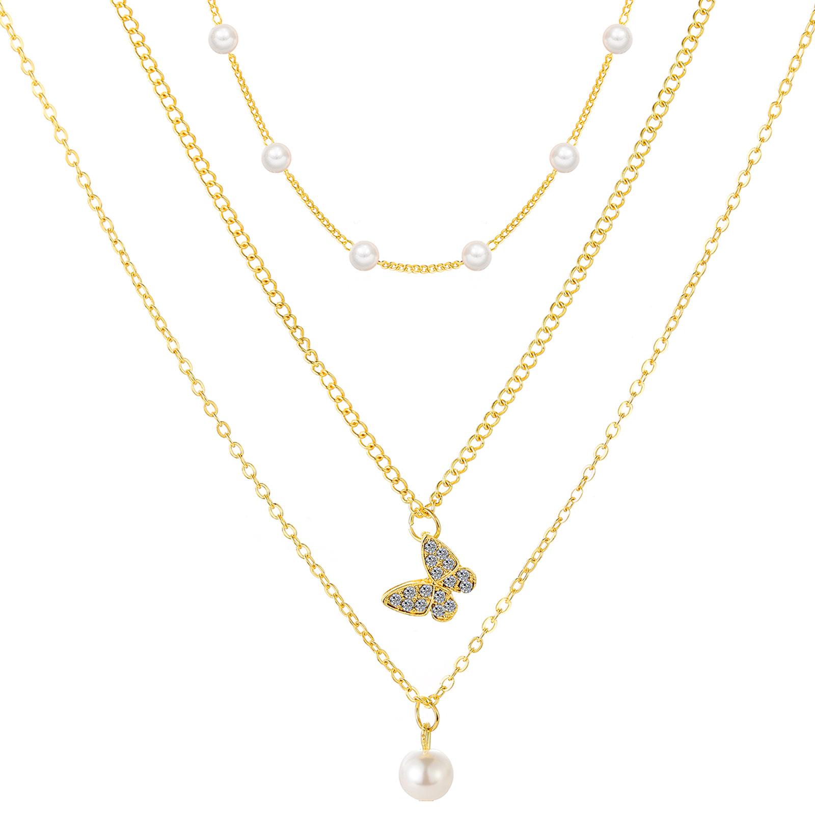 pearl butterfly necklace