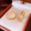 Pendientes de botón redondos de plata de ley vintage con circonita cúbica Pendientes de estilo retro elegante francés Joyería para el oído de lujo ligero y sensación de alta gama
