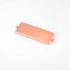 Accesorios de herrajes para equipaje marca rectangular en blanco logotipo de marca diseño láser señal hebilla de hardware salida de fábrica