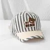 Yiwu Sombreros al por mayor Gorras de béisbol a rayas de moda para niños y niñas Gorras sencillas para el sol para exteriores para bebés y niños pequeños