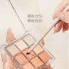 Pincel Delineador de Porcelana Nube, Punta Plana Fina, Punta Angular, Pincel Portátil para Párpados, Pincel de Maquillaje en Forma de Hoz
