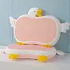 Almohada de Espuma Viscoelástica Infantil de Dibujos Animados de Ganso Grande para Verano con Soporte Cervical Ayuda para Dormir para Dormitorio de Escuela Primaria Núcleo Especial de Almohada Refrigerante