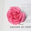 Flor Artificial Cabeza Grande Rosa Martin 11cm Pinza para el Cabello Guirnalda Tocado Manualidades DIY Hechas a Mano Accesorios de Flores Falsas