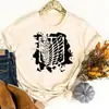 Camiseta casual de anime levi ackerman Camiseta con estampado de personaje de Attack on Titan Algodón