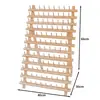 Estante de Bobinas de Madera, Estante para Pelucas, Estante de Almacenamiento de Hilo de Coser de Madera, Estante de Bobinas Plegable, Estante de Almacenamiento de Hilo de Cuero, Estante de Bobinas