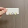 Pendientes Minimalistas Geométricos de Diamante con Forma de Gota de Aceite con Diseño Único, Versátiles para el Trabajo, Pendientes Modernos y Exquisitos