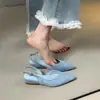Sandalias de Cuña Suave para Mujer de Nueva Temporada, sin Cierre, con Correa Trasera y Punta Fina Poco Profunda