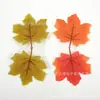 Nueva simulación boutique de otoño color dos tenedores hoja de arce corona de Halloween ratán decoración del hogar material hojas artificiales falsas