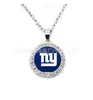 Collar de Rugby Azul-Verde Estilo Europeo y Americano Transfronterizo Colgante de Miami Dolphins Seattle Seahawks Gota Ovalada