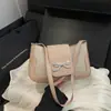 Bolsa de Ombro Única/De Mão Grande Capacidade Cor Sólida Simples Laço Moda Nova de Verão Tendência Sensação Relaxada Estilosa