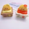 Brinquedo de Comida Artificial Tridimensional Tomate Queijo Coxa de Frango Caixa Cola de Creme DIY Capa de Celular Pingente Ornamentos de Joias de Resina