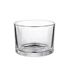 Stock Listo de Fábrica 11080 Frasco de Vidrio para Velas de Diámetro Grande Taza Grande de Vidrio Transparente con Tapa Frasco para Velas de Aromaterapia