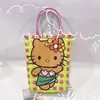 Bolsa Tejida Nueva de Fábrica Bolsa Cuadrada Pequeña Bolsa de Cesta de Plástico para Verduras Color Cesta Pequeña Coincidencia de Foto Bolsa de Playa Bolsa de Mujer
