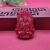 Pingentes de Cristal de Cinábrio Atacado, Pingentes do Zodíaco Buda Masculino e Feminino, Pingente Cadeado Nuvem Guanyin, Pingente Pincel, Pingente de Colar, Suprimento para Transmissão ao Vivo