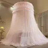 Mosquitero de Cúpula de Doble Capa para Piso Estilo Nórdico de Lujo Ligero Transfronterizo Estilo Princesa Romántico de Gama Alta Mosquitero Estilo Corte de Alta Calidad