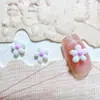 Nuevas Decoraciones de Uñas Trendy de Plumeria, Mezcla de Flores Pequeñas de Color Puro, Lindas Piezas DIY de Resina para Uñas y Accesorios para el Cabello
