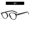 Armazón de Lentes Redondos Retro Kedun con Luz Anti-Azul, Armazón Pequeño, Se Puede Adaptar con Lentes Graduados, Estilo Artístico y Fresco, Lentes sin Graduación