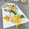 Nueva flor de simulación rama corta clemátide ceremonia de boda decoración de embellecimiento de fondo de salón de bodas arreglo floral botella de comercio exterior ramo en stock